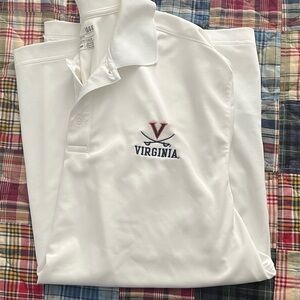 Under Armour White Virginia Polo Shirt